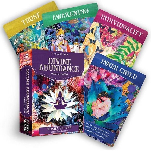 Divine Abundance oracle cards mini deck 51 cards Tosha Silver NEW NIP - Picture 1 of 12